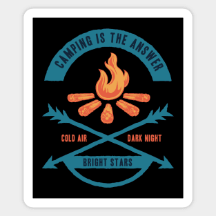 Camping Sticker